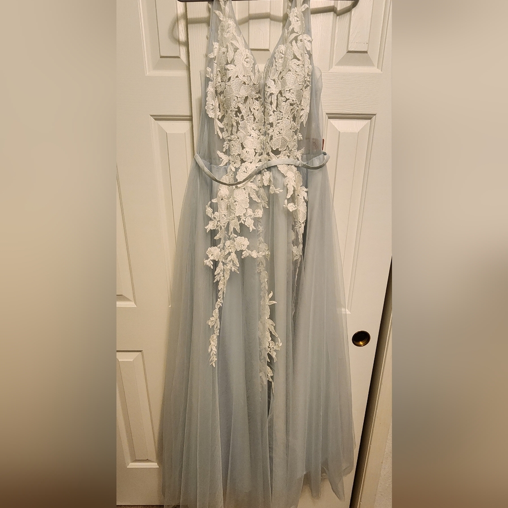 BLUE FORMAL/WEDDING DRESS